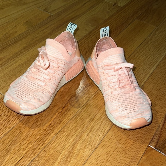 Adidas women’s NMD_R1 STLT Primeknit 'Clear Orange' AQ11 size 7 - Picture 5 of 12